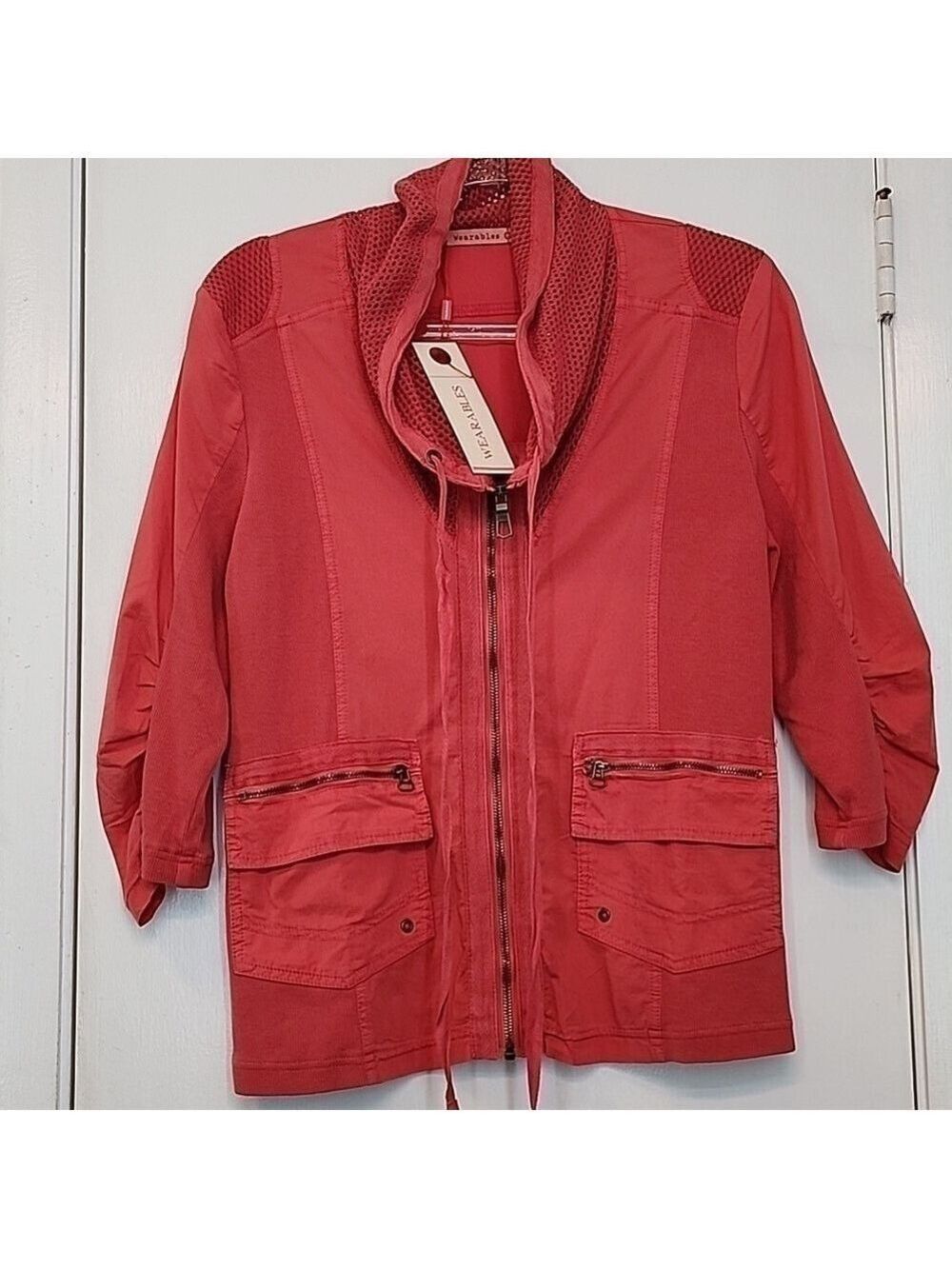 WEARABLE WOMEN'S FULL ZIP TRACK  JACKET - Picture 3 of 7